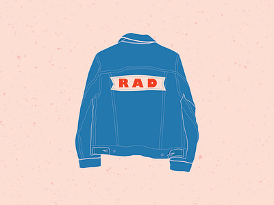 Rad denim denim jacket design illustration jean jacket rad