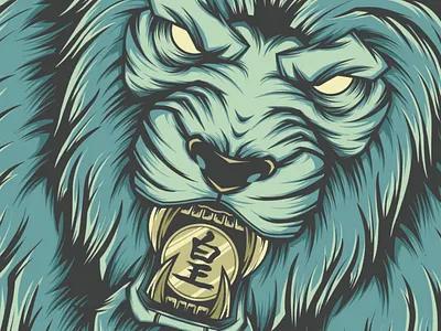 Lion animal illustraion japan japanese lion lion head lion logo lion mascot
