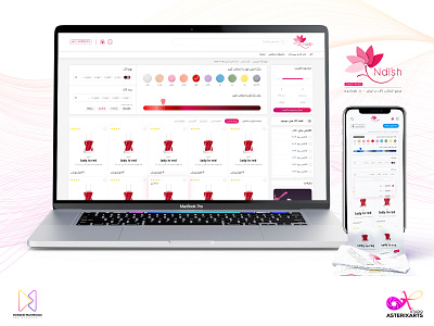 Nailish Shop Page asterixarts hossein mahmoodi ihmahmoodi minimal pwa design shop page ui ux web design رابط کاربری شیراز تهران ایران فروشگاه لاک ناخن