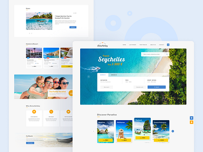 Travel Agency Landing Page adventure agency blue clean creative design figma flight flights hotel landing page tours travel web travel website ui uiux ux vacation web webdesign