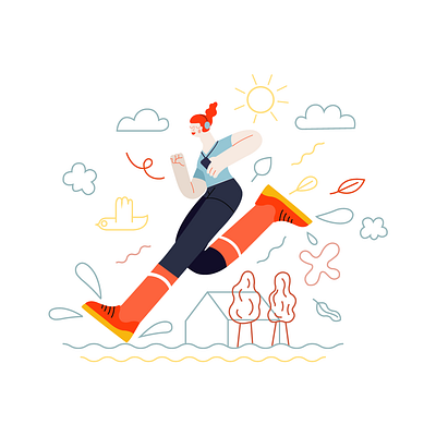 Illustration design flat illustration illustrator modern unique vector versatile