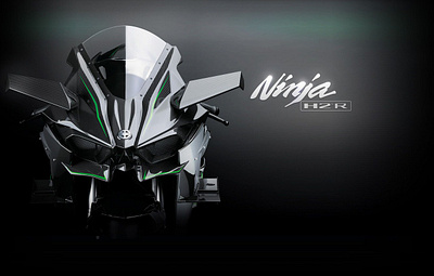 Kawasaki Ninja H2R (concept) bike design h2r kawasaki motorbike motorcycle race road ui ux