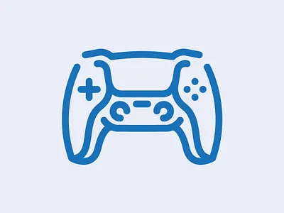 Day 19 - Video games - 100 Icons Daily 100days design icon illustration leeayr logo minimal ps5 vector videogames