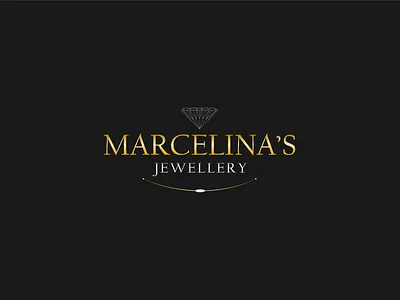 Marcelina's Jewellery Logo branding design identity illustration logo minimal typography vector