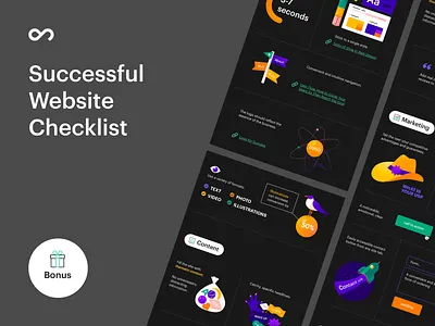 Successful Website Checklist clean design illustration landing landing design landing page landing page design page ui ux web webdesign website website design