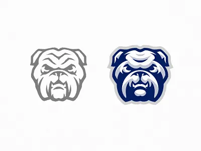 Bulldog angry animal branding bulldog design dog esport logo mascot pet serious sketch sport team vector