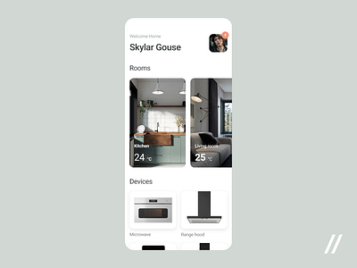 Smart Home Animation app control panel dasboard design home mobile mvp online purrweb react native smart startup ui ux