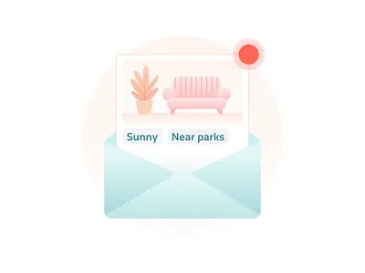 🔴 Get updates couch email house illustration plant ui update