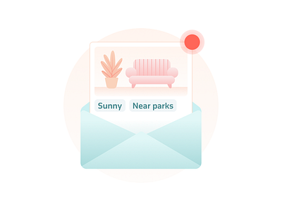 🔴 Get updates couch email house illustration plant ui update