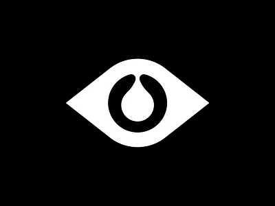 Eye + drop mark abstract brand identity branding drop droplet eye eye logo geometric logo logo design minimal negative space logo organic simple
