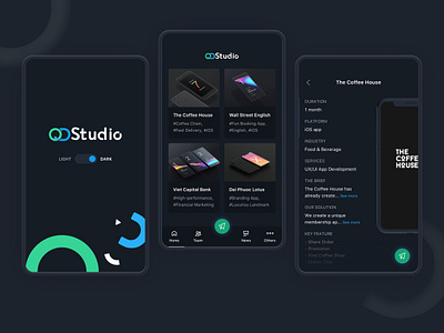 Porfolio Team App agency app app mobile mobile design mobile ui portfolio studio app