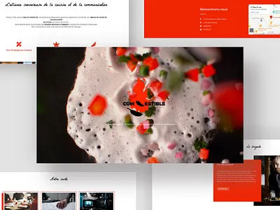 Com'estible branding design flat design fun hello dribble hello world ideas illustration logo ui webdesign website