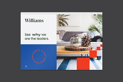 Williams branding design flat illustration typography ui ux vector web website