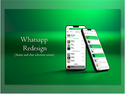 Whatsapp Redesign 2 app branding design minimal mobile mobile ui responsive design ui ux whatsapp whatsapp redesign