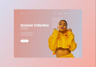 E-Commerce: Fashion Store branding design e commerce website typography ui ux web website