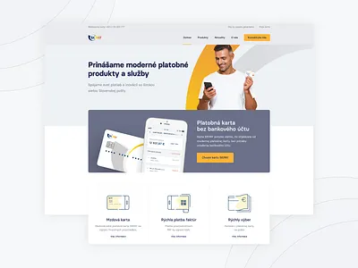 SPPS.sk website fintech homepage landing page layout marketing menu navigation skpay spps ui ui design uiux web webdesign website