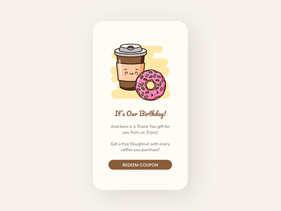 Daily UI 061 Redeem Coupon daily ui daily ui 061 dailyui mobile ui redeem coupon