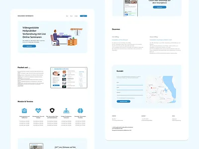 Naturopathy Online Courses Landing Page (Corporate Design) bitbithooray corporate design elearning illustration landing page medical online course svg website