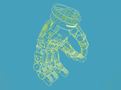 Hardcore 3d 3dart abstract art c4d cinema 4d cinema4d digital art future hand illustration lines model octane print render robot tech techno texture