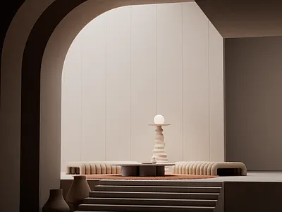 The Dune light 2022 3d architecture atmosphere beige branding c4d cinema 4d composition design geometric illustration interior lighting minimal modern product redshift3d sculpture warm