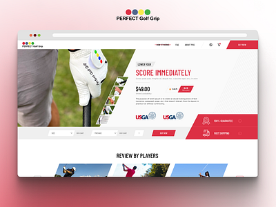 Perfect Golf Grip css design design graphic design illustration responsive design ui web design web development