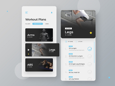 Workout Tracker UI Design - Daily UI 041 adobe photoshop daily ui dailyui dailyuichallenge design minimalistic mobile modern ui web design