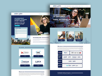EOL landing pages brand design ux ui web design