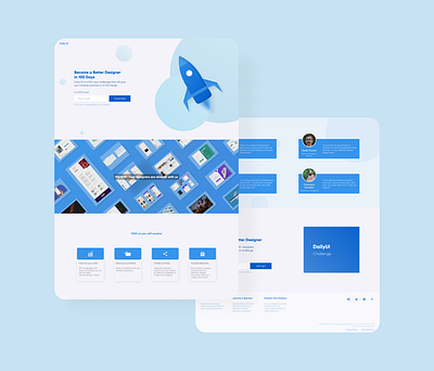 Landing Page for DailyUI challenge branding dailyui design interface ui ux web webdesign website