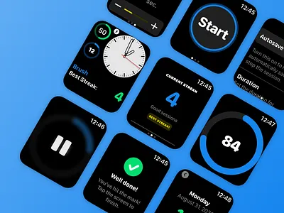 Brush 2.0 app brush complication health health app swiftui toothbrush toothbrushing ui watchos