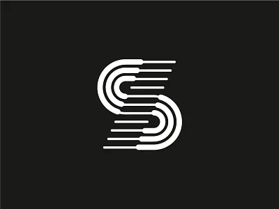 S logo invert art branding design icon illustration illustrator logo minimal typography vector