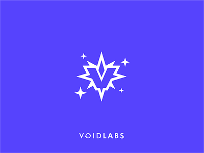 VOIDLABS Concept Branding angular branding flat geometric icon labs logo logotype minimal purple space stars typography v logo void