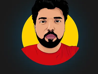 Saad's Vector Portrait avatar cartoon cartooning digital illustration digitalart illustration portrait vector