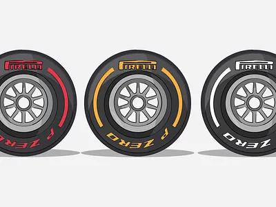 F1 Tyres types design illustration ipad ipadart ipadpro ipadproart vector
