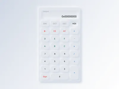 Day 004 / Calculator calculator calculator app calculator ui daily 100 challenge daily ui 004 dailyuichallenge design figma mobile ui