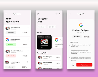 Job Demo app minimal ui