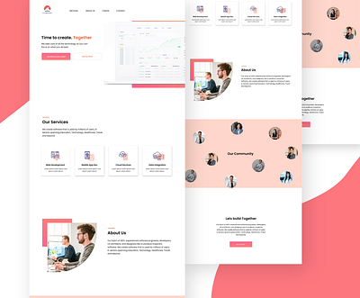 Software Development Website design minimal software software development ui uiux webdesign website