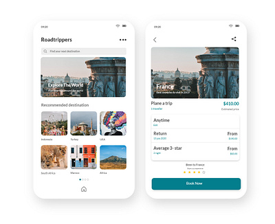 Travel Mobile App app branding design interaction design interface minimal ui ux web web design website