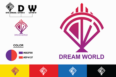 DREAM WORLD LOGO business identity company brand logo company logo icon icon design icons identity illustration illustrator logo logo design logodesign logos logotype