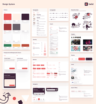 Twist - Design System app design system dribbble shot ui ux