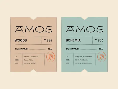 Packaging Design for Amos Fragrance 💫 custom logotype fragrance label design layout letter logo logotype monogram niche packaging design perfume premium scent typography