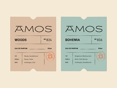 Packaging Design for Amos Fragrance 💫 custom logotype fragrance label design layout letter logo logotype monogram niche packaging design perfume premium scent typography