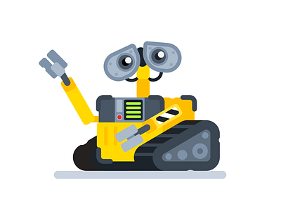 WALL•E flat illustration pixar robot