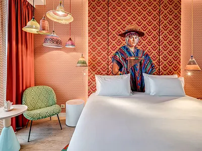 HEADBOARD DESIGN FOR SOUTH WEST ROOM art collage collageart design hotel hoteldesign mural mural design muralist photoshop