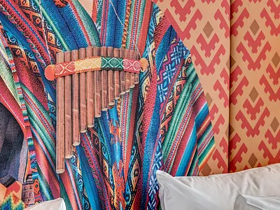 HEADBOARD DESIGN FOR SOUTH WEST ROOM art collage collage art collageart design hotel hoteldesign mural mural design muralist