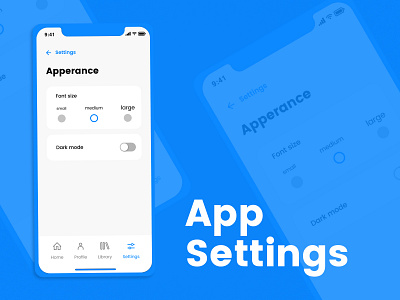 Settings mobileapp settings ui uidesign