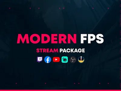 Modern FPS - Twitch Overlay free stream overlay overlay stream stream overlay streaming twitch twitch overlay