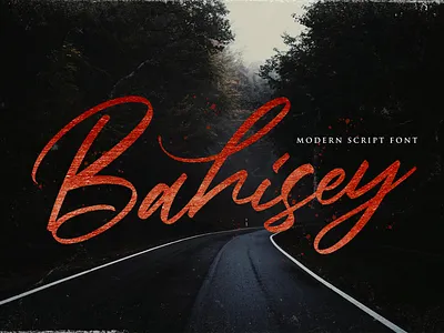 Bahisey - Modern Script Font bold brush calligraphy font groovy handdrawn handlettering logotype modern retro script stylish vintage whimsical