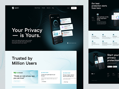 Privacy Firewall Site design fireart fireart studio lending site ui ux web web design