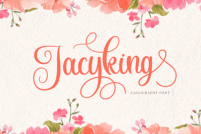 Jacyking - Lovely Script Font calligraphy casual elegant feminime handdrawn handlettering handwritten ligature lovely luxury modern script signature stylish whimsical