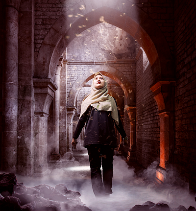 Let there be light illustration matte painting photo editing photo manipulation photography photoshop